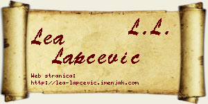 Lea Lapčević vizit kartica